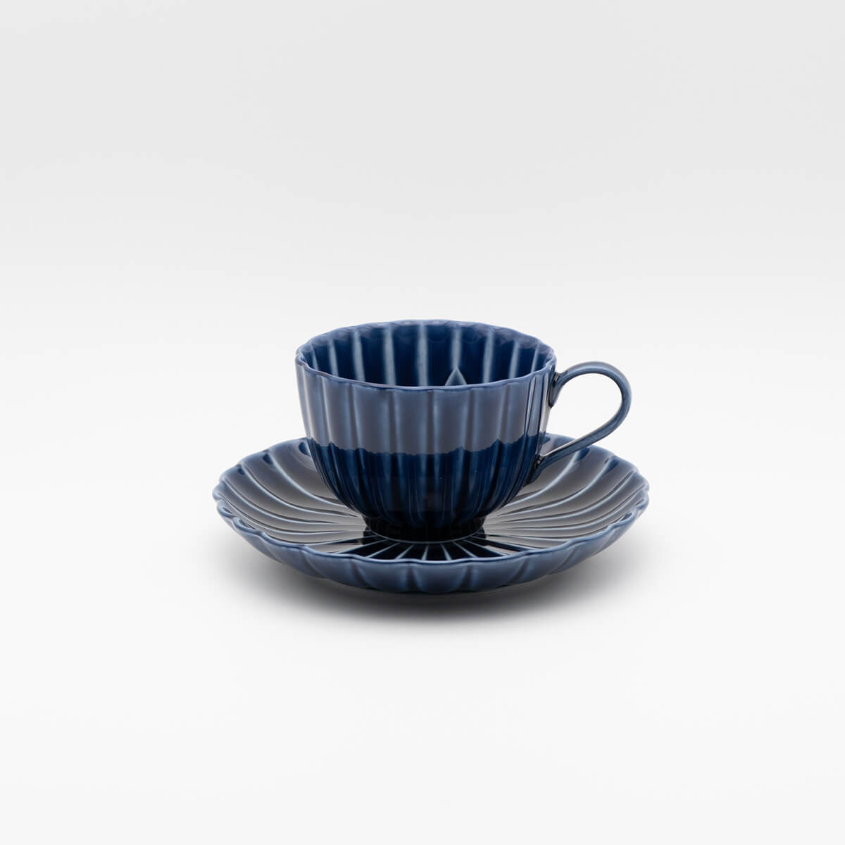 Giyaman Coffee Cup & Saucer Set – Aizome Blue