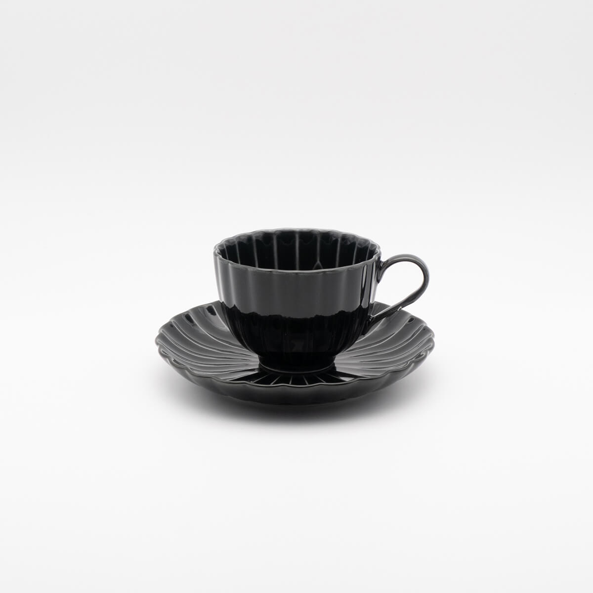 Giyaman Coffee Cup & Saucer Set – Sumi Black