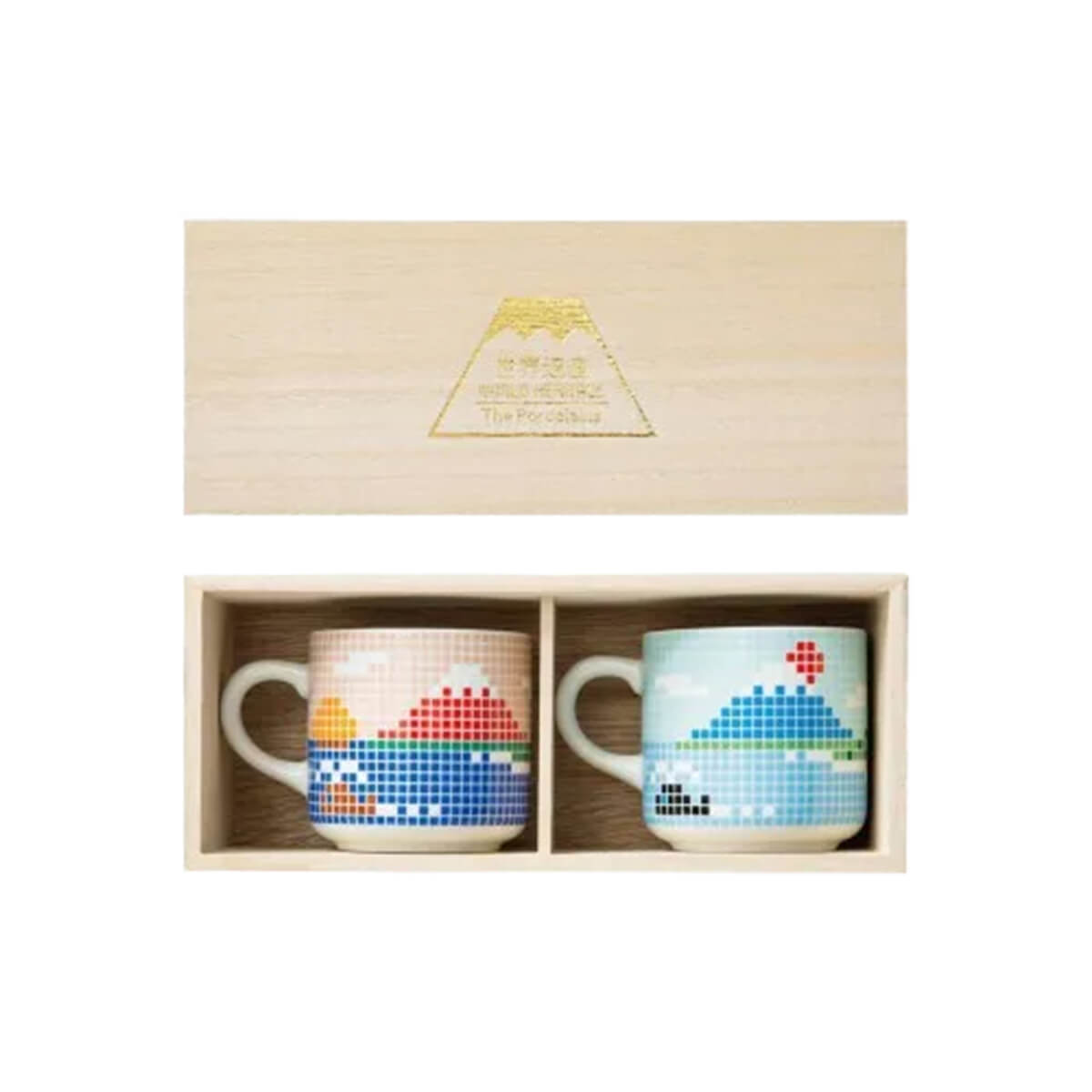 Hasami Ware Fujiyama Tile Mug Cup Pair Sets